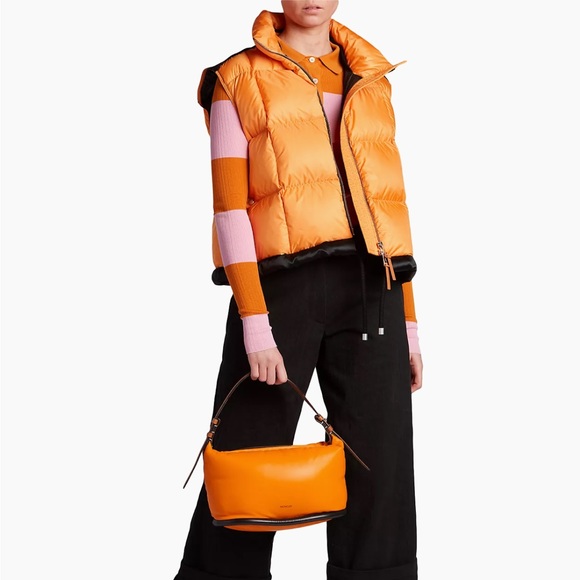 NWT Moncler Genius Kart Down Vest Marigold Yellow Size 2 - Picture 2 of 11